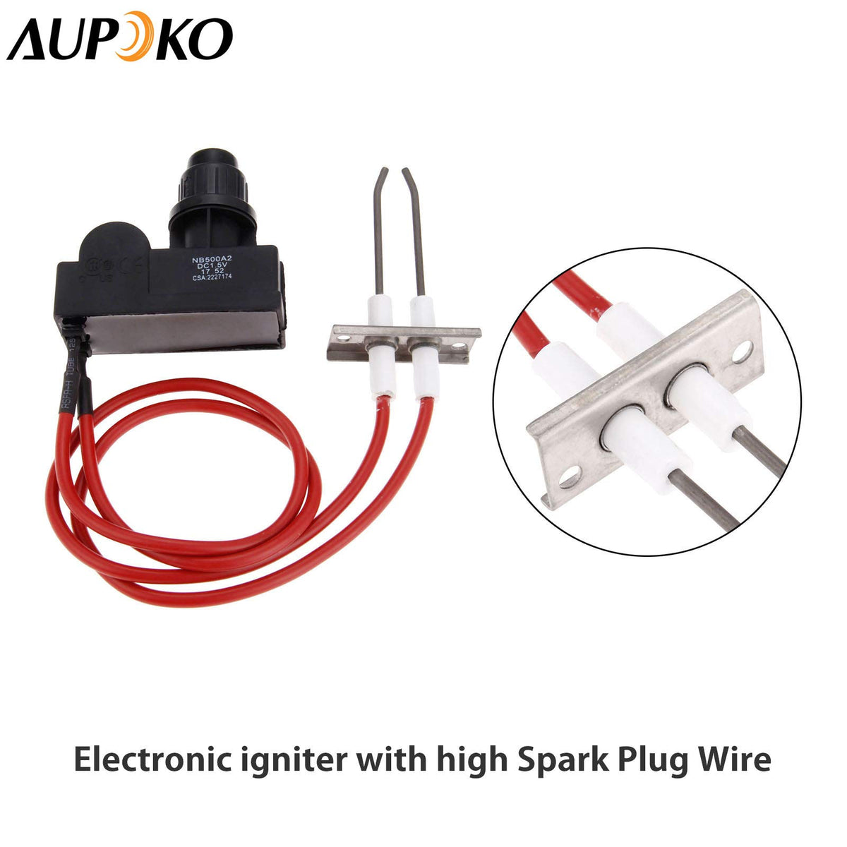 Aupoko 450mm high-spark wire enabling flexible routing.