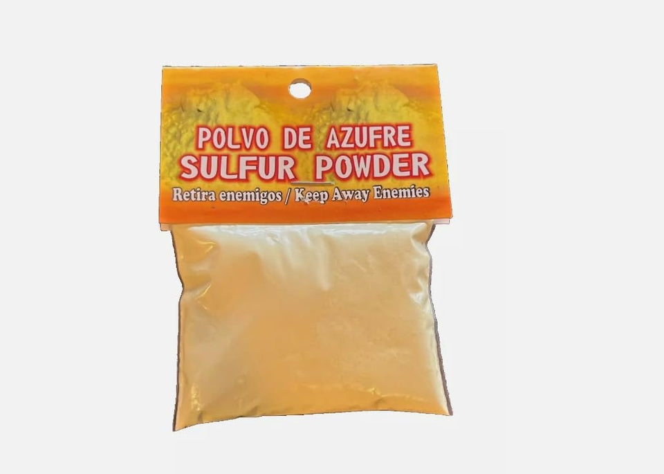 Aura Variety sulfur powder 22 g jar for protective ritual use against negative energy