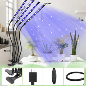 AURAZIGLI flexible gooseneck clip enabling adjustable positioning for plants.