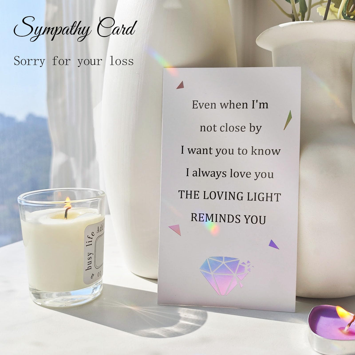 Aurlova memorial suncatcher uses high-refractive K9 crystal to create vivid rainbow sparkle.