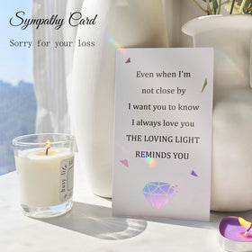 Aurlova memorial suncatcher uses high-refractive K9 crystal to create vivid rainbow sparkle.