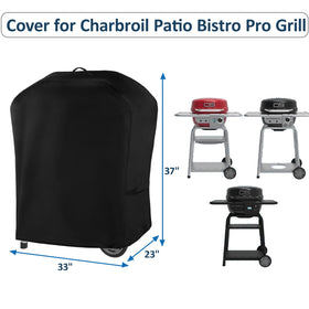Aurmer 600D waterproof grill cover with secure strap fit