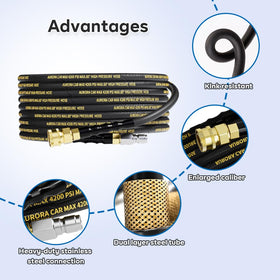 Aurora Car hose end with 3/8 quick-connect for fast, secure attachment