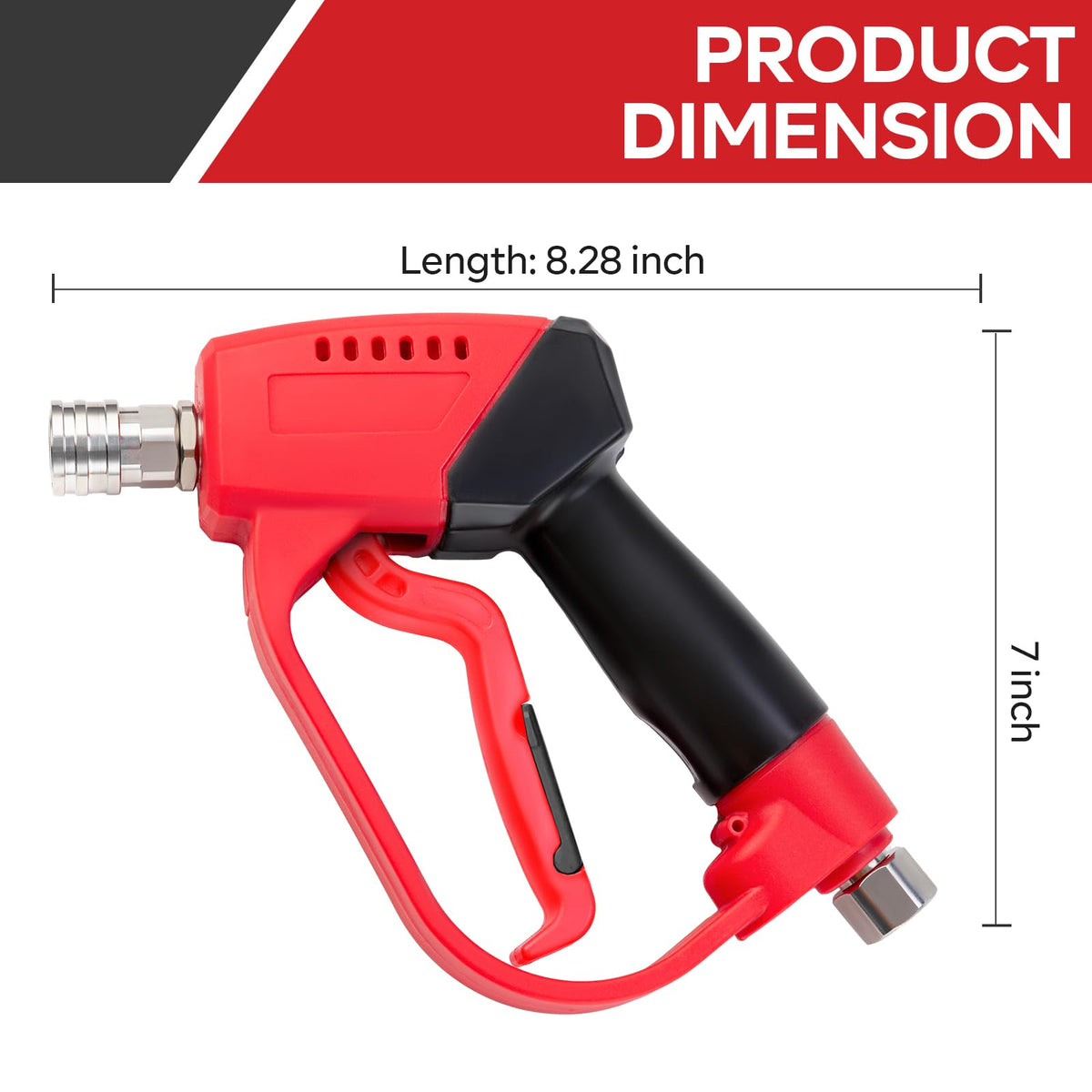 Ceramic trigger on the AURORA CAR gun minimizes vibration for comfortable cleaning