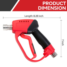 Ceramic trigger on the AURORA CAR gun minimizes vibration for comfortable cleaning