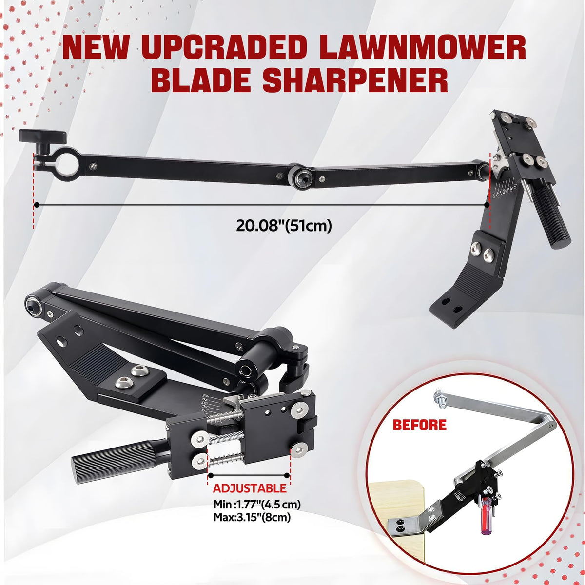 Aurorasters blade sharpener ball-bearing design supports smooth, stable sharpening with less wobble.
