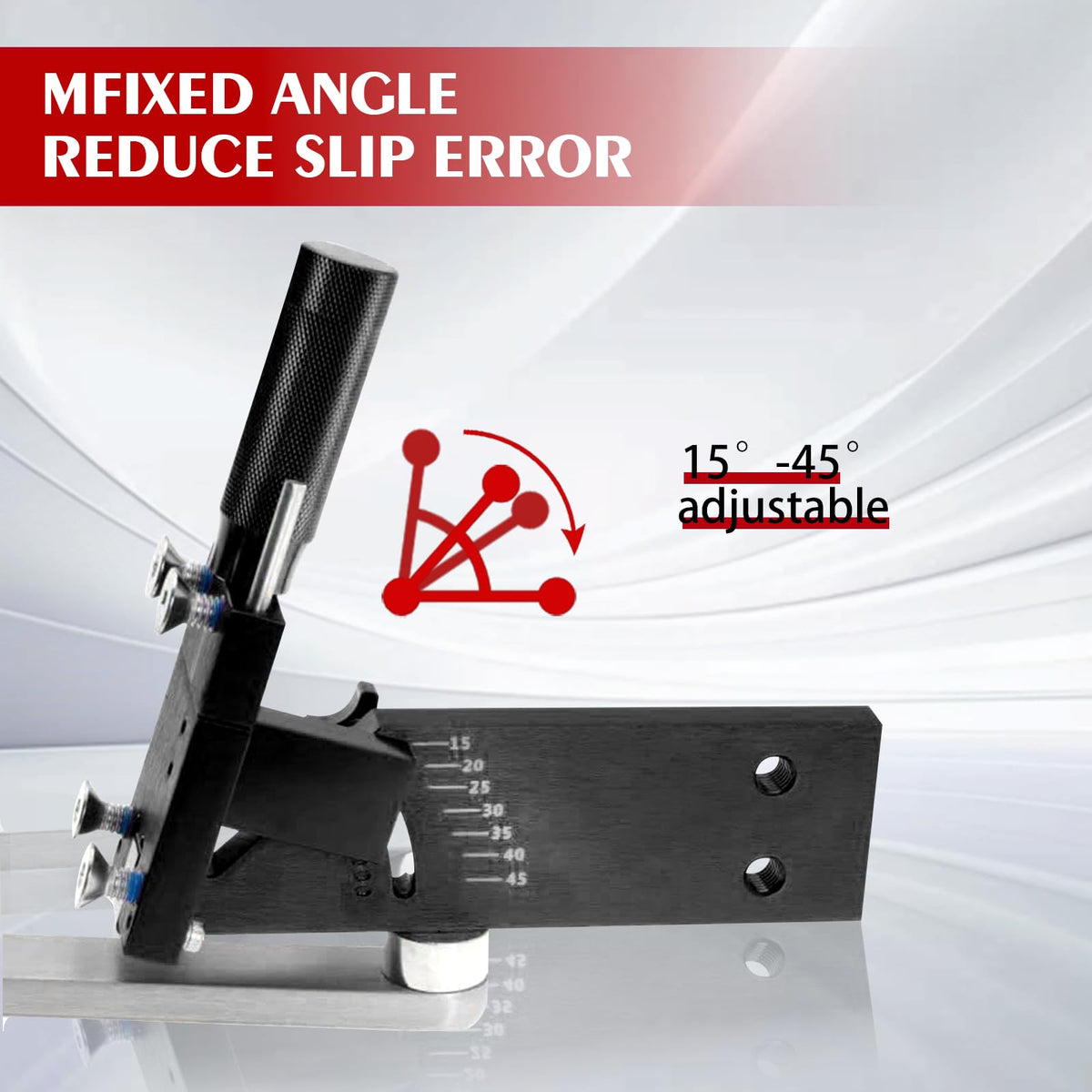 Aurorasters sharpener offers seven angles from 15° to 45° for versatility.