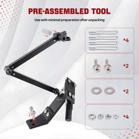 Aurorasters mounting and blade clamp simplifies safe operation during sharpening.