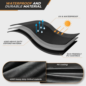 Aurragiy inner strap with click close keeps the cover secure.