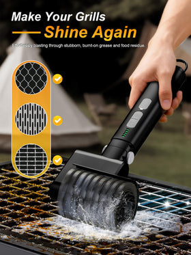 Aurviv brush head made from 304 stainless steel prevents bristle shedding.