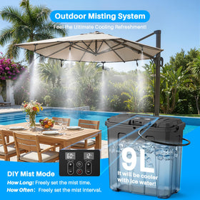 Ausic leak-proof mist hose with aluminum wire allows adjustable mist direction.