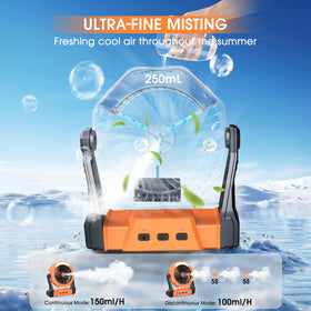 Ausic misting fan with 250ml tank for lasting refresh