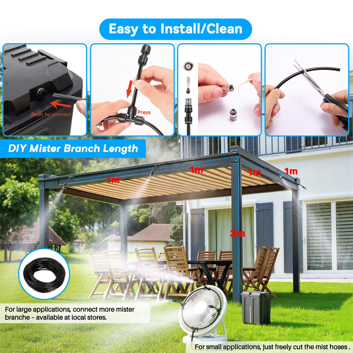 Ausic Type-C charging cable ensures easy recharging for extended outdoor use.