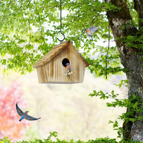 Back-door swivel on Auslar Bird House for easy maintenance