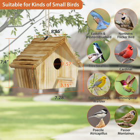 Sturdy hanging hook on Auslar Bird House for easy installation