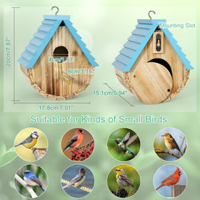 Auslar Bird House ready to hang or mount for flexible placement.