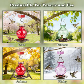 Auslar hummingbird feeder rust-proof hardware for outdoor durability