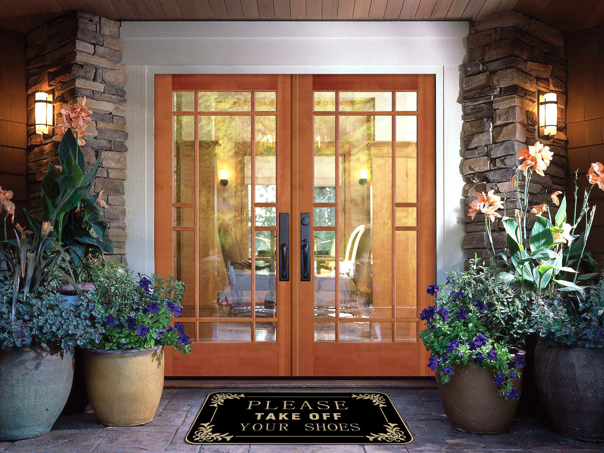 AUSTAB decorative mat for doorways creates a welcoming ambiance without overpowering decor.