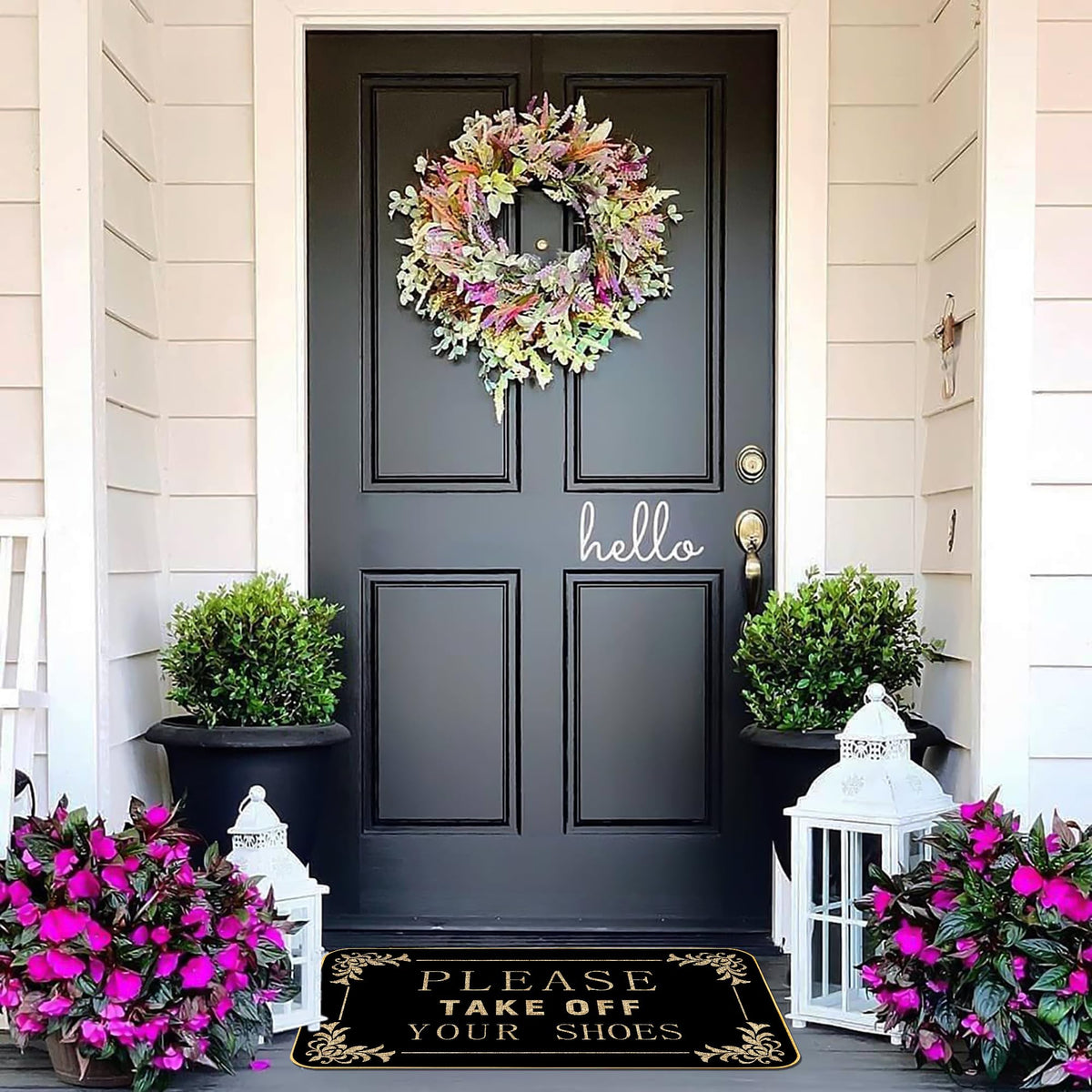 AUSTAB doormat is easy to clean with hose or damp cloth for quick maintenance.
