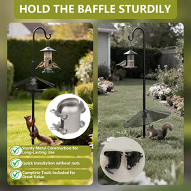 Wide compatibility fits poles from 2/3 to 1-3/8 inches in diameter.