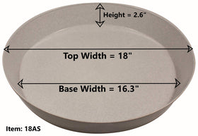 Austin Planter pot saucer and drip pan collection.