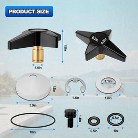 O-ring from AUTOBABA kit maintaining seal integrity during pool maintenance