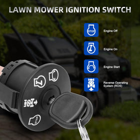 AUTOBABA easy-installation ignition switch simplifies upgrading your mower.
