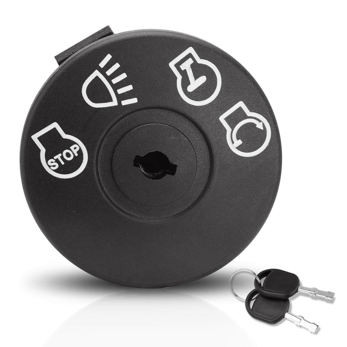AUTOBABA ignition switch closeup with 7 terminals built for durable performance.