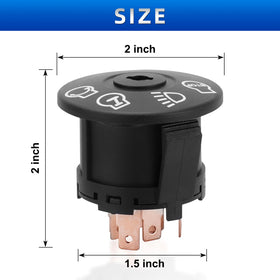 AUTOBABA ignition switch packaging indicates ready-to-install hardware.