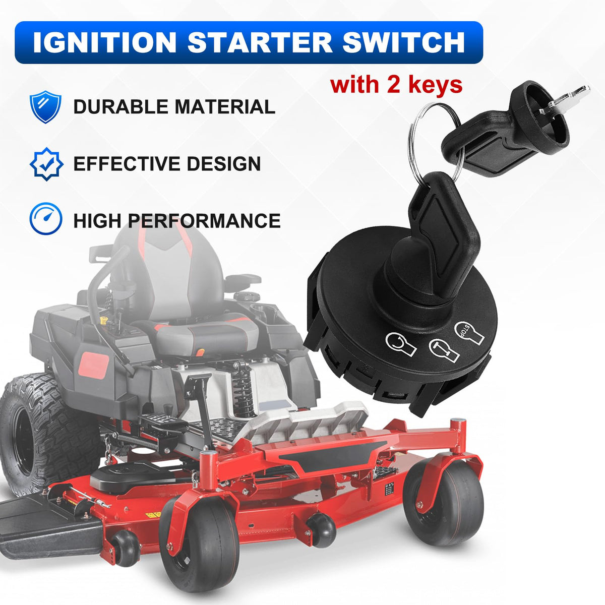 AUTOBABA ignition switch compatibility for Toro Z Master and TimeCutter