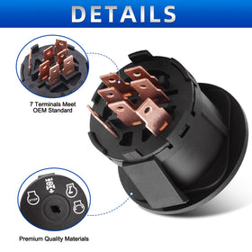 AUTOBABA OE-quality ignition switch matches factory specs for a precise fit.