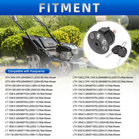 AUTOBABA seven-terminal ignition switch enables flexible wiring for compatible mowers.