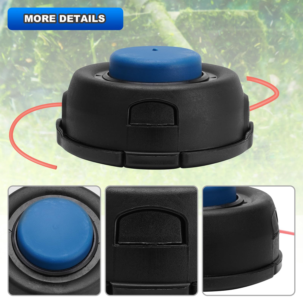 AUTOBABA T35 Tap Advance Trimmer Head mounts on Husqvarna-compatible shaft