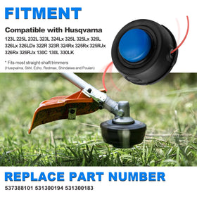 AUTOBABA T35 Tap Advance Trimmer Head universal arbor for easy compatibility