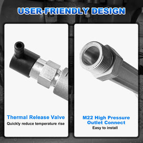 AUTOBABA unloader valve and chemical injector for controlled flow