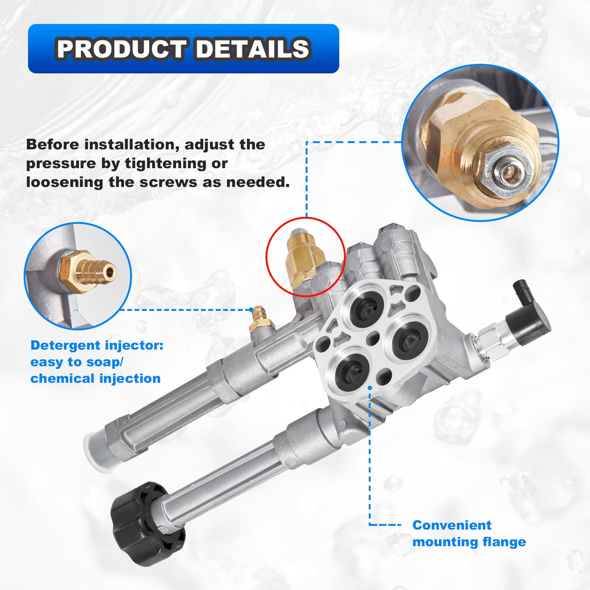 AUTOBABA water seals and valves kit for leak-free operation