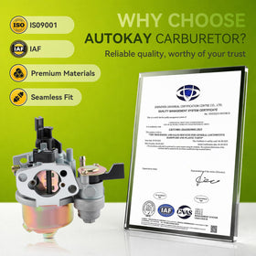 AUTOKAY brand label visible on carburetor for easy identification.