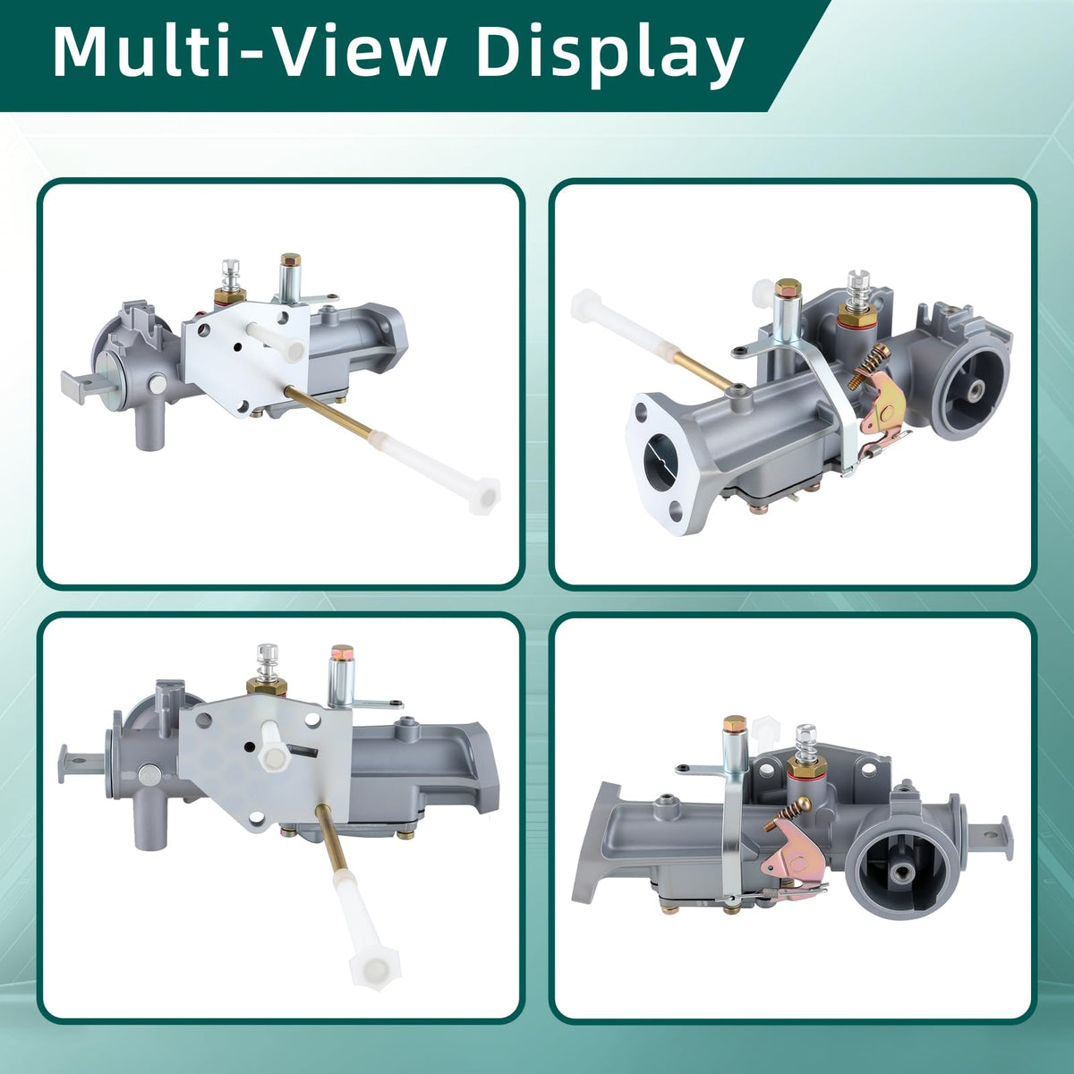 Autokay carburetor back view highlights connection ports for smooth fuel flow