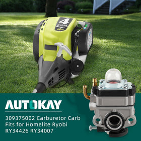 AUTOKAY carburetor kit inside parts for easy replacement on 30cc trimmers.