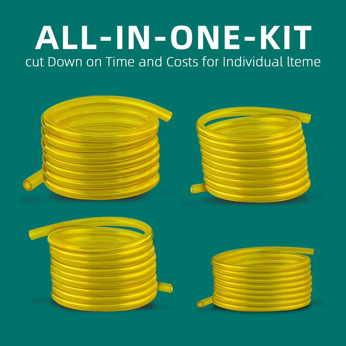 AUTOKAY easy-cut fuel line bundle for customizable lengths.