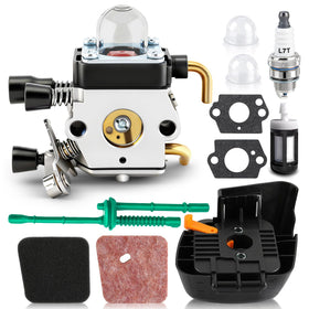 AUTOKAY FS55 carburetor kit on workbench for STIHL replacement