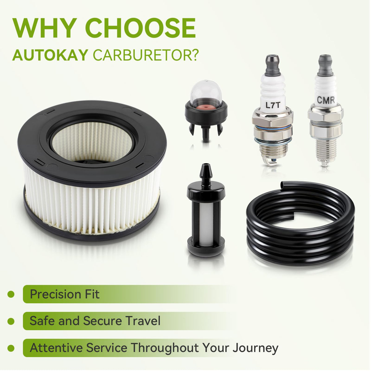 AUTOKAY packaging highlights included parts and clear fitment notes.
