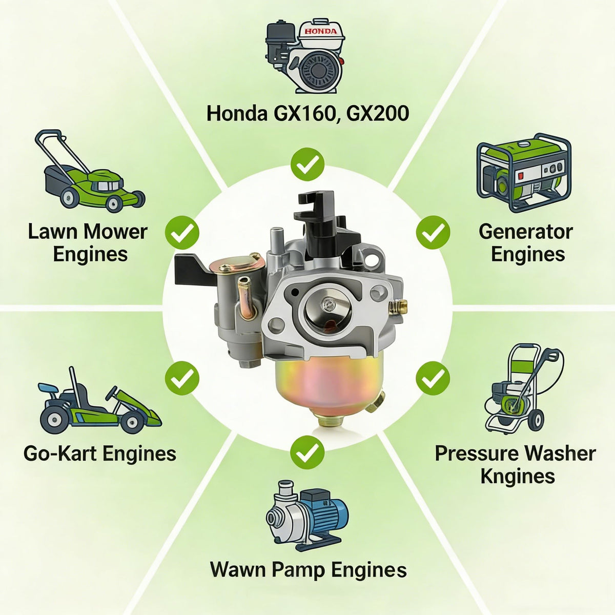 AUTOKAY spark plug and oil circuit switch included for quick maintenance.