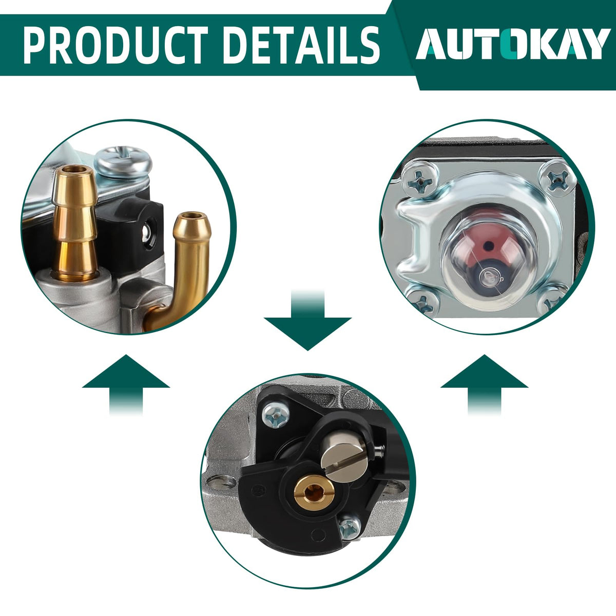 AUTOKAY tank vent and grommet ensure steady fuel flow.