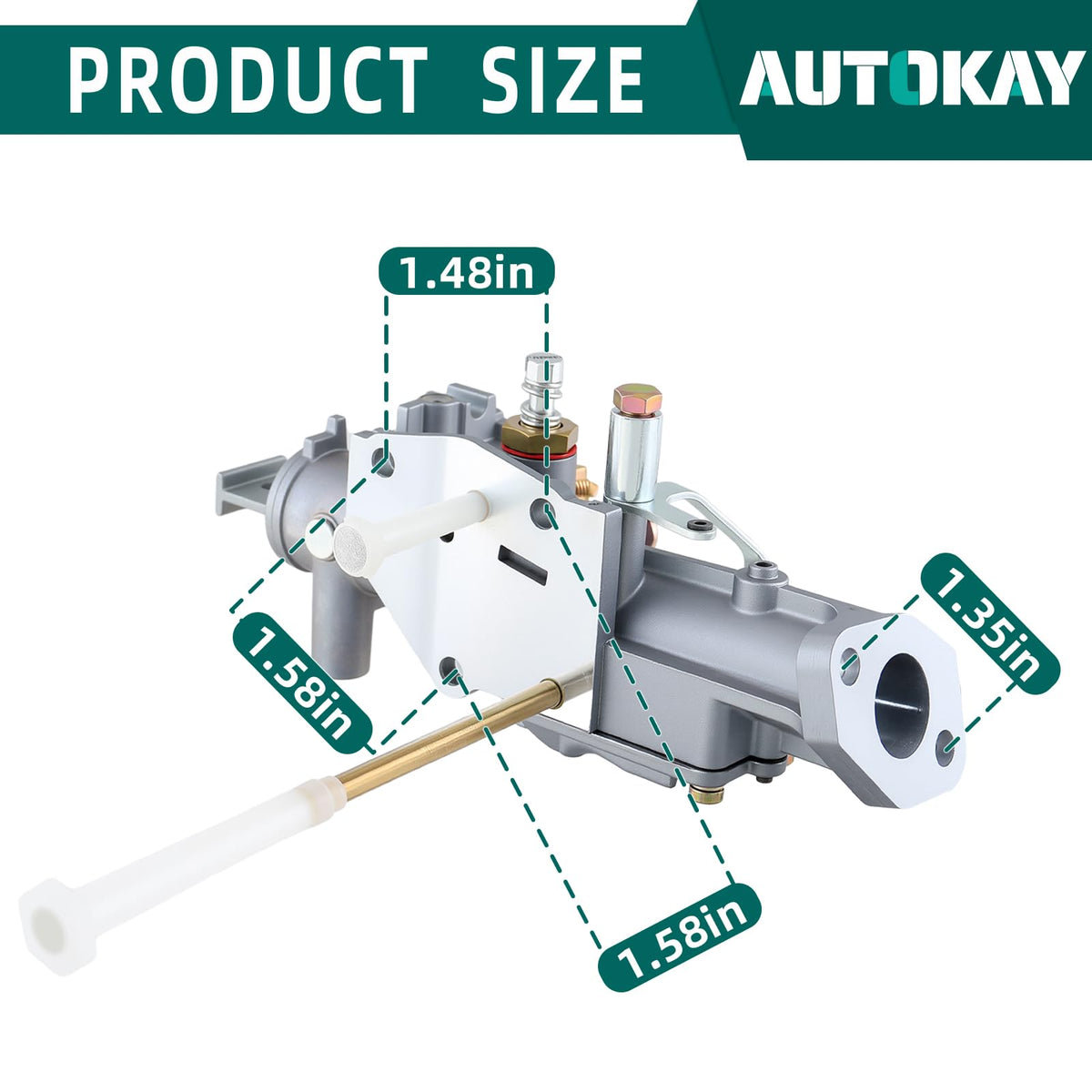Autokay valve component closeup shows precise metering potential for engines
