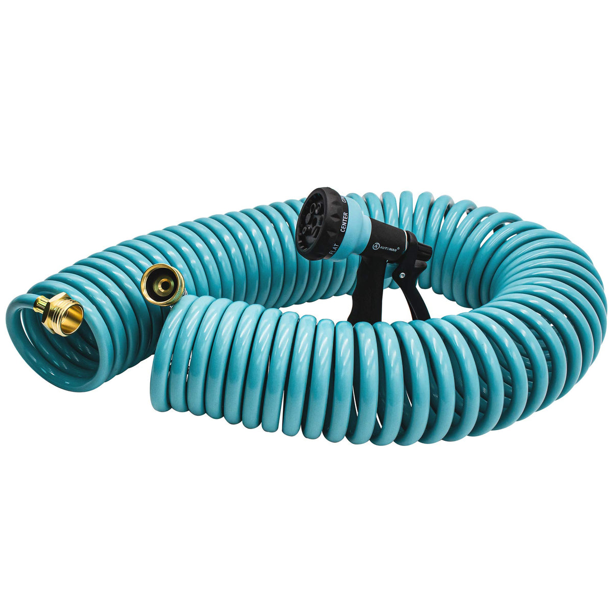 AUTOMAN 7-pattern nozzle offers versatile watering options.