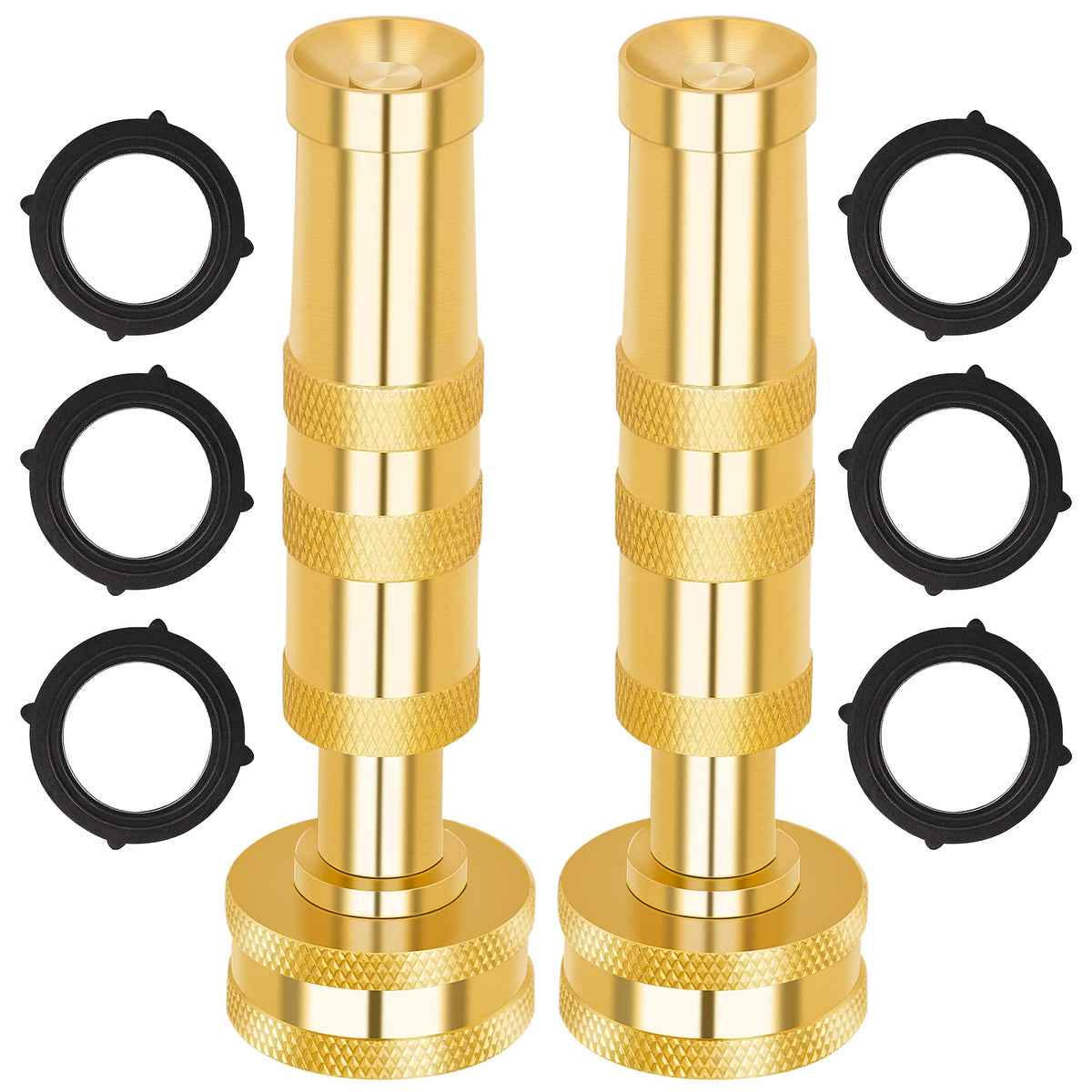 AUTOMAN brass hose nozzle jet spray close-up for powerful cleaning