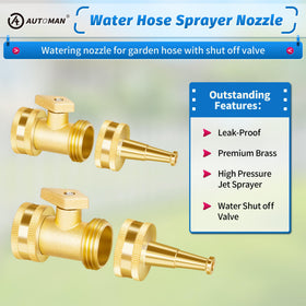 AUTOMAN durable brass construction resists rust and heavy use outdoors.