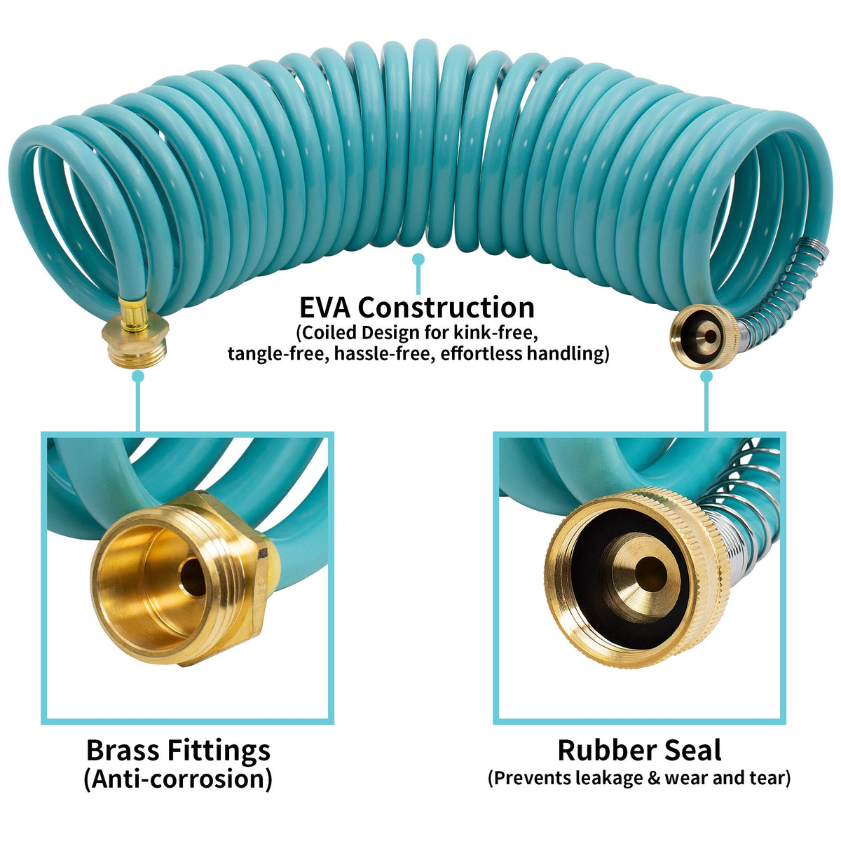 Automan EVA 7-pattern nozzle in action for versatile watering tasks.