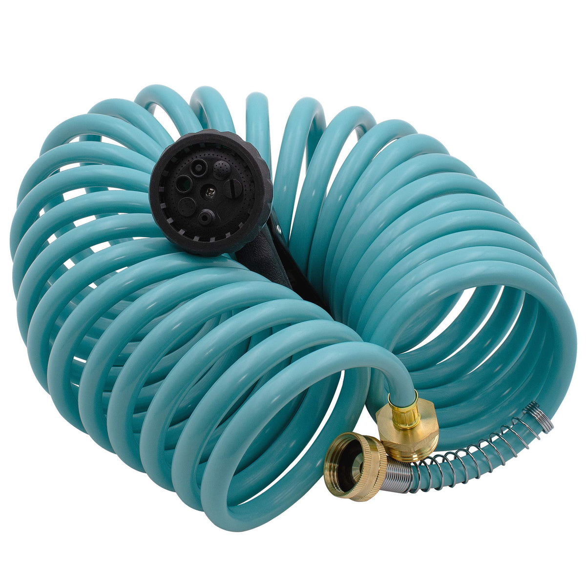 Automan EVA coil hose with ergonomic grip reduces hand fatigue.